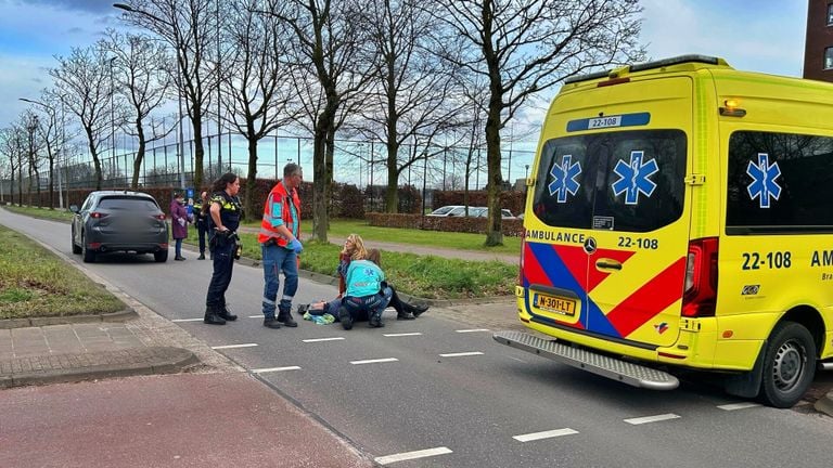 De Abdijlaan was even afgesloten (foto: Rico Vogels/SQ Vision).