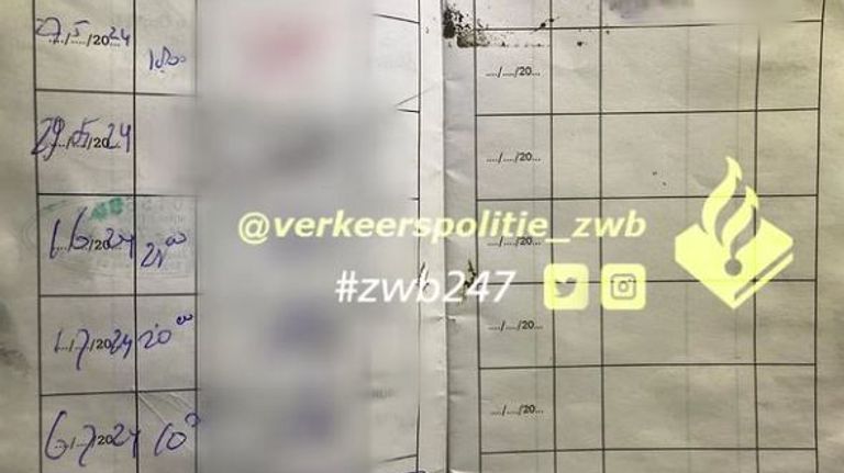 Foto: Verkeerspolitie_zwb/Instagram.  