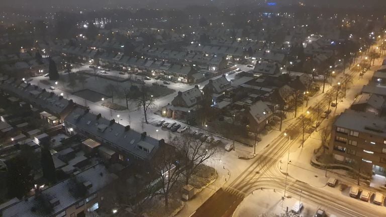 Sneeuw in Woensel (foto: Marc Rademakers).