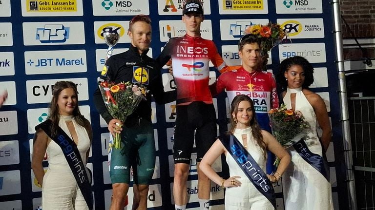 Het podium na Daags na de Tour (foto: Leon Voskamp). 