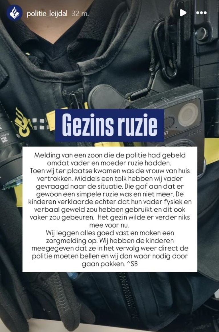 Foto: Instagram politie Leijdal.