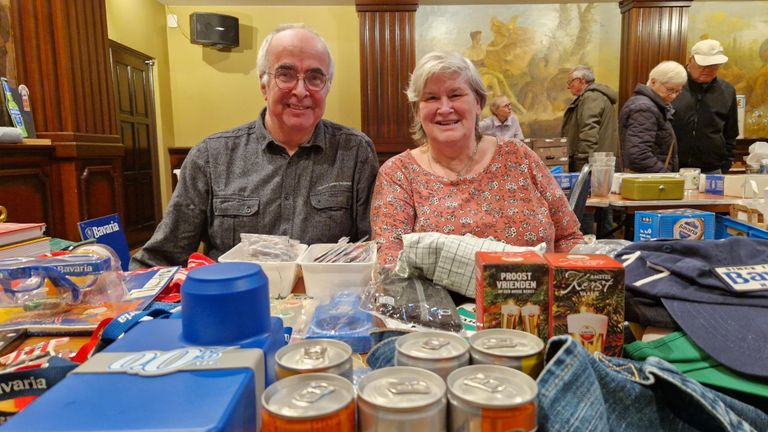 Frans Martens samen met zijn 'pronkstuk' Leontine Biermans (foto: Tom Berkers).