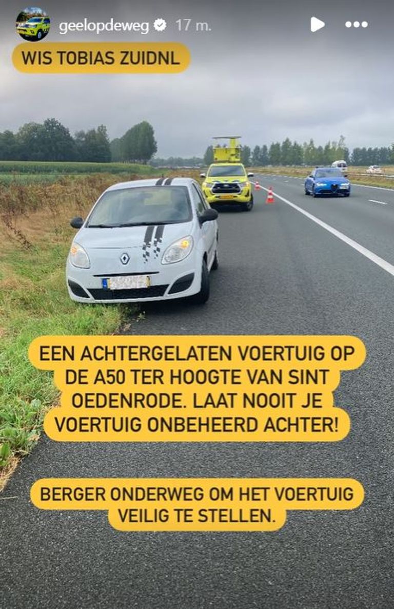 Foto: Instagram Geelopdeweg