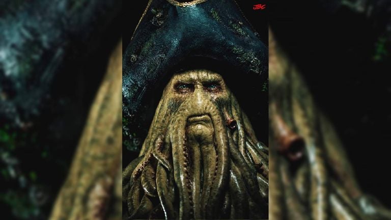 Davy Jones uit Pirates of the Caribbean (foto: Joop Bongaerts)