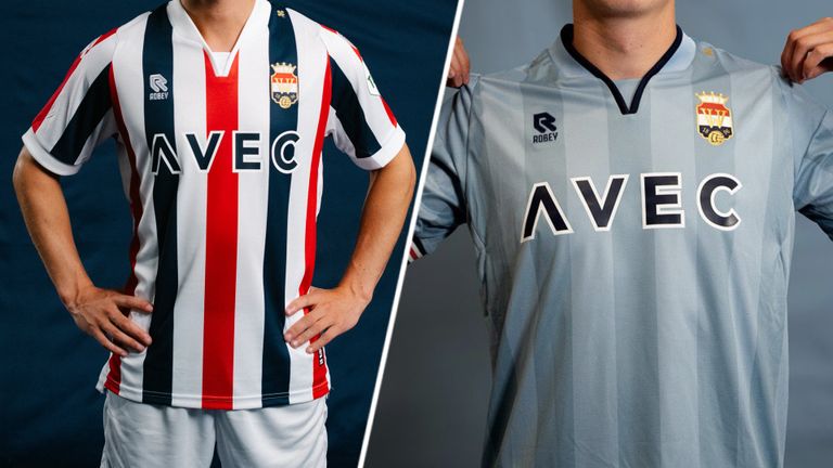 De shirts van Willem II voor het seizoen 24-25 (foto's: Willem II Media). 