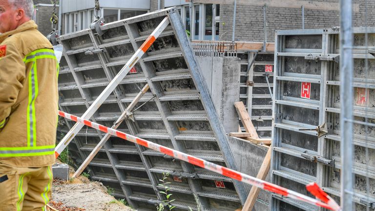 De plek waar het bedrijfsongeluk gebeurde (foto: Rico Vogels/SQ Vision Mediaprodukties).