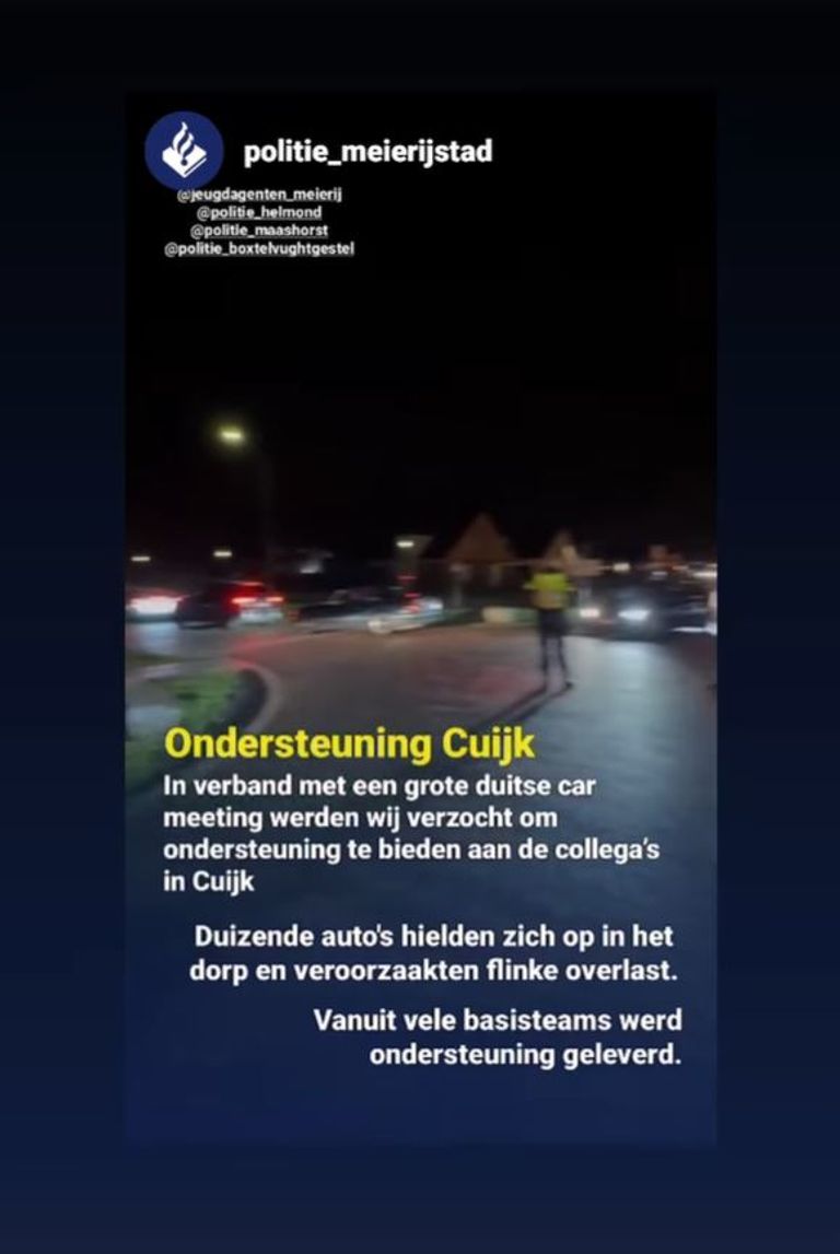 Foto: Instagram politie Meierijstad