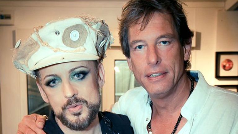 Frank met Boy George (foto: Frank Halters).