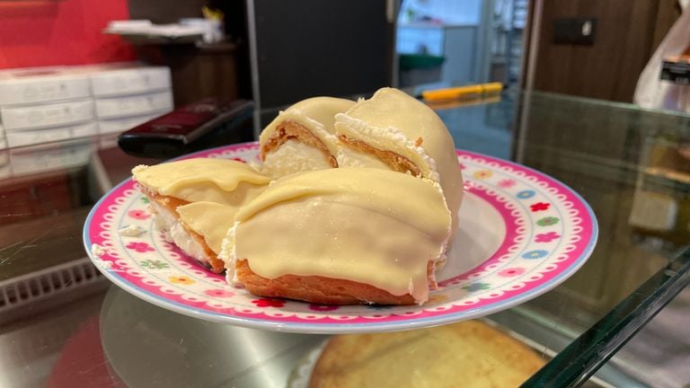 De witte chocoladebollen (foto: René van Hoof).