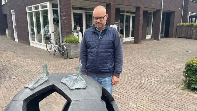 Patrick Princen is teleurgesteld dat het beeld voor de tweede keer door dieven is afgezaagd