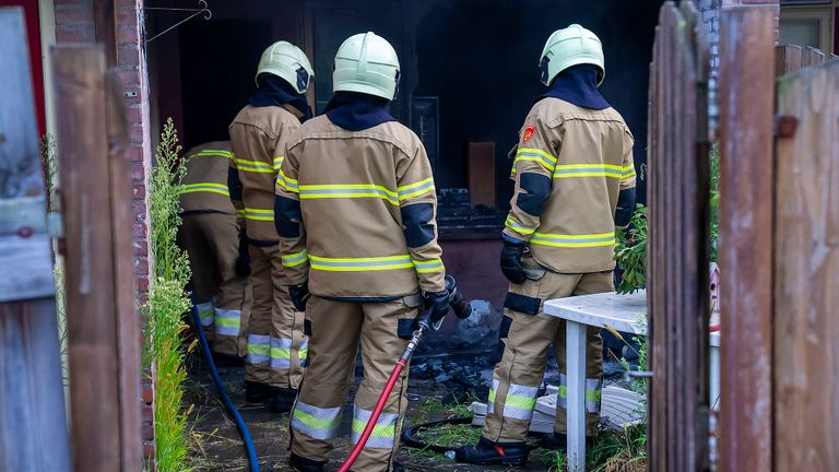 De brand in Oss veroorzaakte behoorlijk wat schade (foto: SQ Vision).