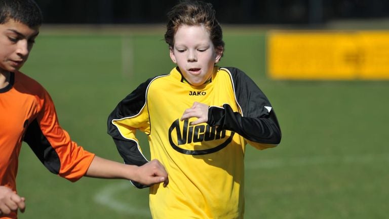 Daniël was dol op voetballen (privéfoto). 