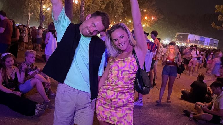 Bastiaan en Sofie op Sziget in 2022