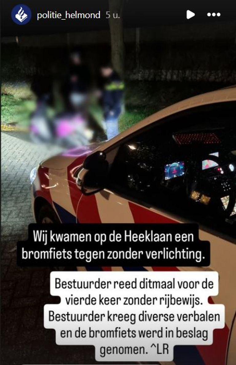 Foto: Instagram politie Helmond