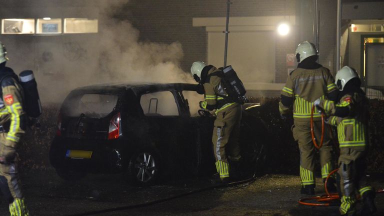 Dit keer was het raak in de Merodelaan in Breda (foto: Perry Roovers/SQ Vision).