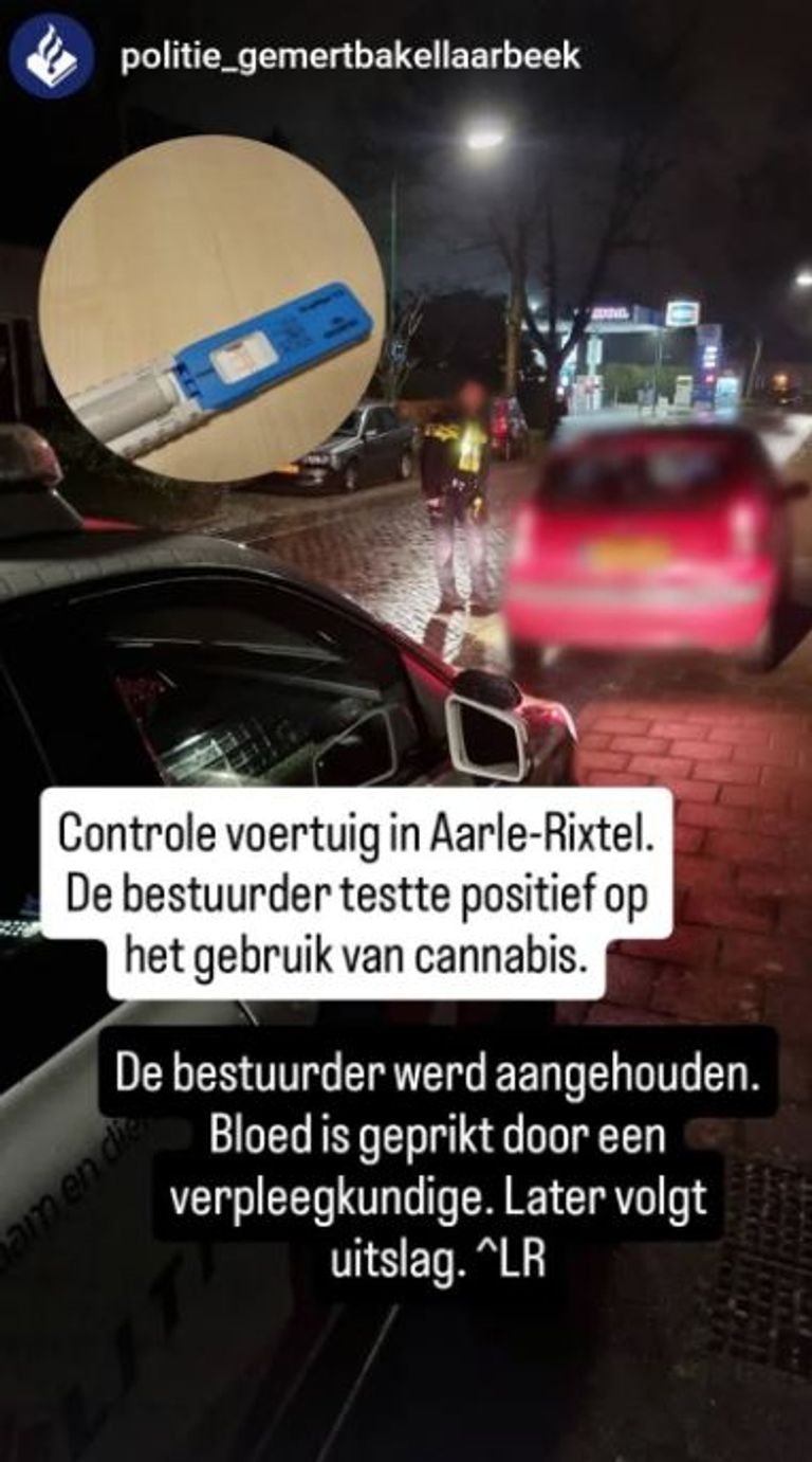 Foto: Instagram politie Gemert-Bakel-Laarbeek