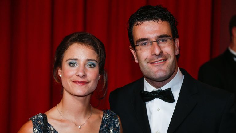 Marianne en Anton Vos tijdens het Sportgala van 2012 (foto: ANP).