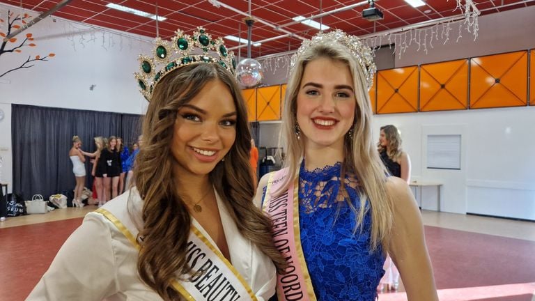 Miss Beauty of Noord-Brabant 2024 is Danayé-Mila van Egmond (links) en Miss Teen of Noord-Brabant is Jamy Peters (rechts) (foto: Tom Berkers).