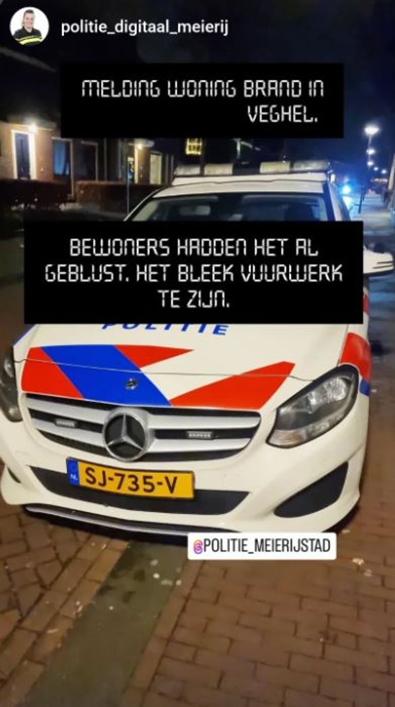 Foto: Instagram politie digitaal Meierij