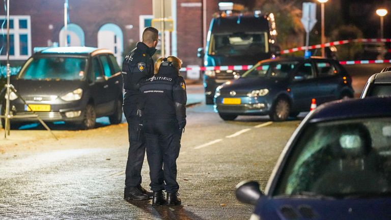 Rond vijf uur donderdagnacht werd een verdachte aangehouden in verband met de schietpartij (foto: Dave Hendriks/SQ Vision).