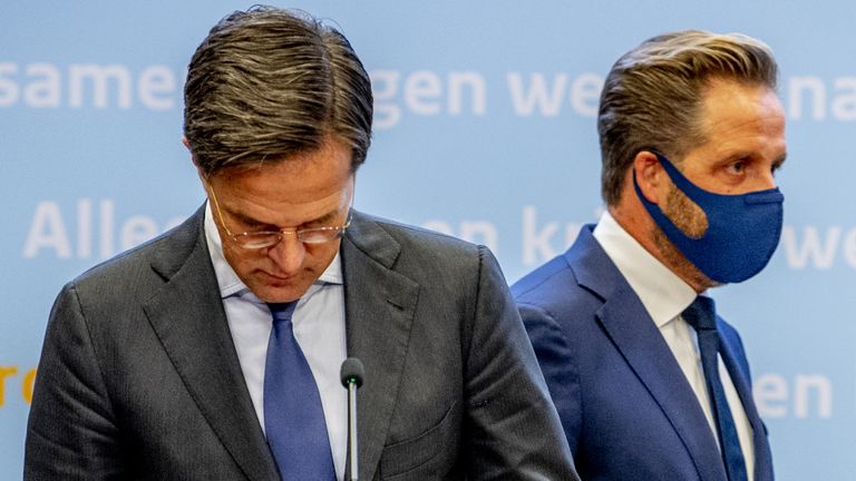 Begin volgende week is er waarschijnlijk een nieuwe persconferentie van Rutte en De Jonge (foto: Robin Utrecht/ANP).