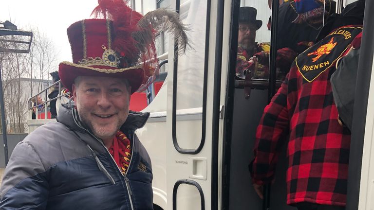 Eindhovense Marcel is prins voor één dag in Dwèrsklippelgat, Nuenen (Foto: de Klippeleaters )