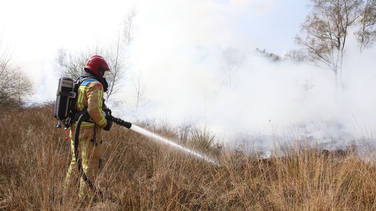 De brandweer had het vuur rond twee uur ingesloten (foto: Sander van Gils/SQ Vision).