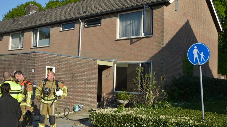 Het huis dat door de brand werd getroffen (foto: Perry Roovers/SQ Vision Mediaprodukties).