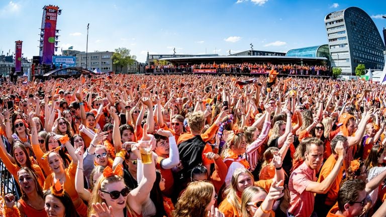 Met 40.000 bezoekers was 538 Koningsdag de grootste publiekstrekker in Breda (foto: MaRic media).