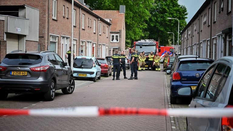 De straat is afgezet (foto: Toby de Kort/SQ Vision).