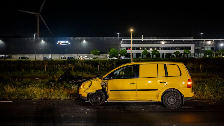 Een van de vier betrokken auto's (foto: Jack Brekelmans - SQ Vision). 