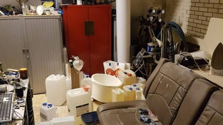 De garagebox in Geldrop (foto: politie.nl)