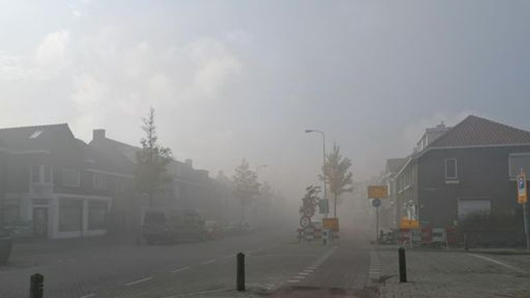 Rook in de straten van Eindhoven (foto: Ista van Galen).