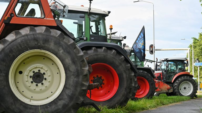 Boerenprotest langs de N65 bij Oisterwijk (foto: Toby de Kort - SQ Vision).
