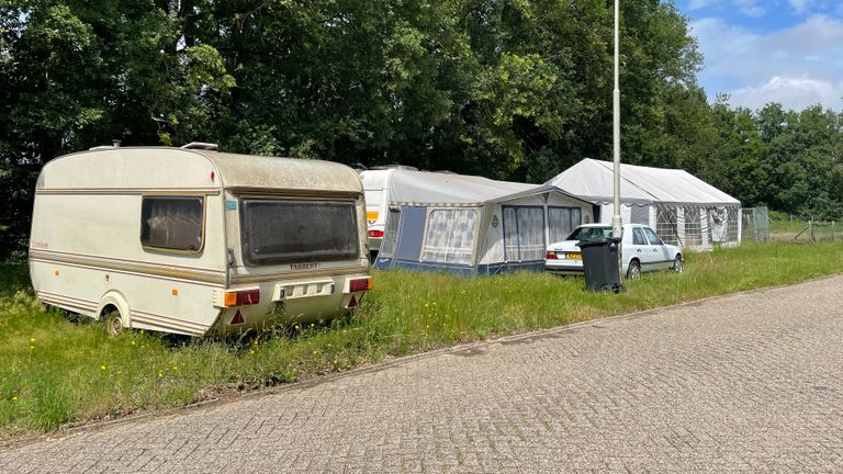 Het protestkampje in Roosendaal (foto: Raymond Merkx).