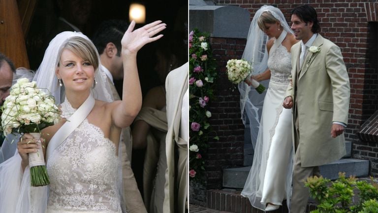 Leontien en Ruud trouwden in Geffen en dat trok veel bekijks (foto: ANP).