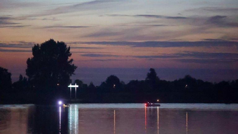 De zoektocht woensdagavond (foto: Bart Meesters - SQ Vision).