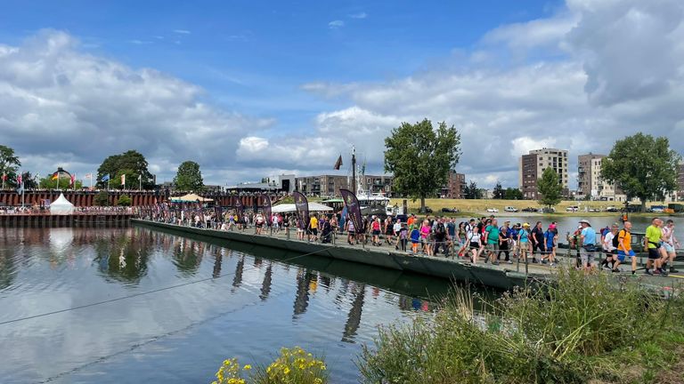 Ponton bij Cuijk