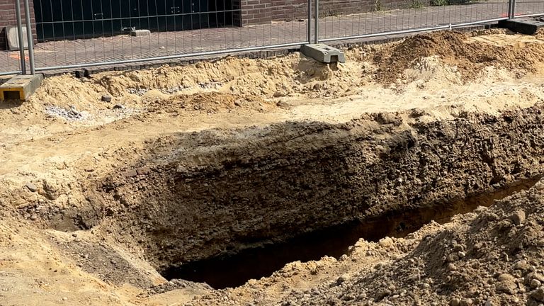 De Romeinse weg die door Cuijk loopt (foto: Jos Verkuijlen).