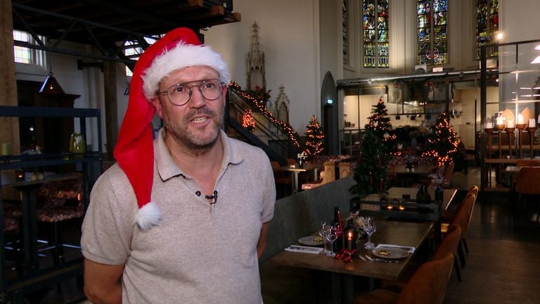 Willem Simonis in restaurant Onze Kerk.