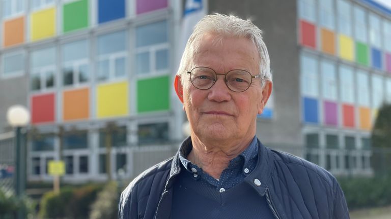 Paul Moors gaf bijna 35 jaar les op het Merletcollege (foto: Jos Verkuijlen).