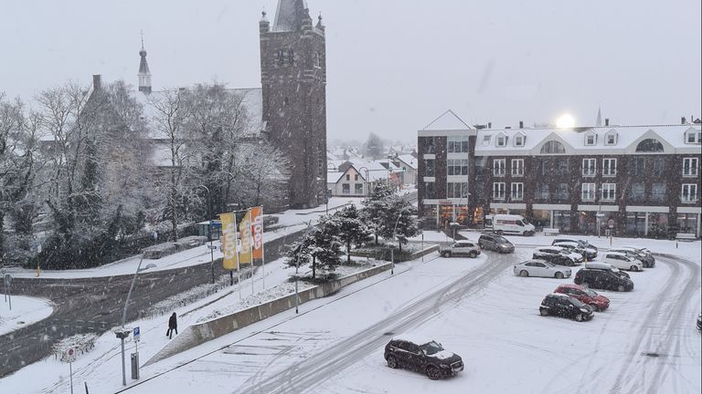 In Chaam is het al vroeg wit (foto: Mirella Keij).