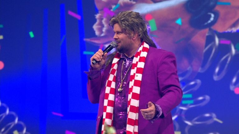 Johnny Purple tijdens 3 Uurkes Vurraf 2023 (Foto: Omroep Brabant).