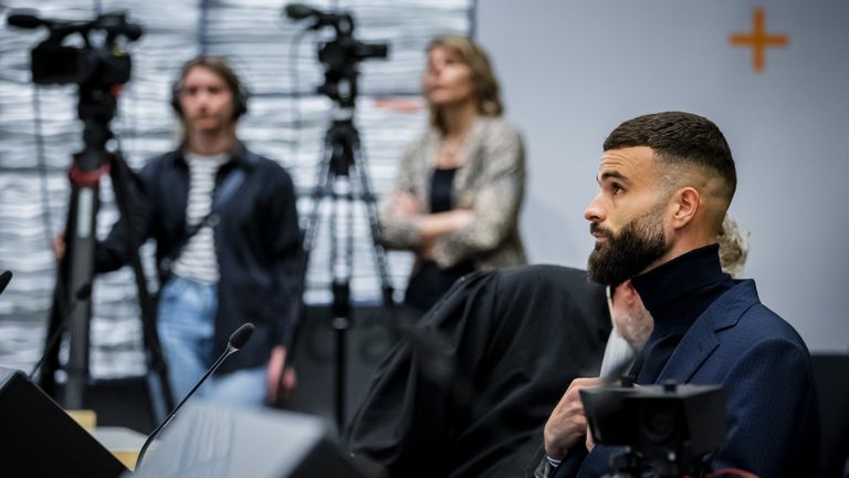 Rai Vloet tijdens de zitting. (foto: ANP)