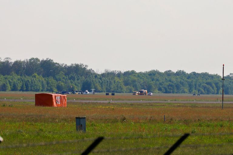  De marechaussee is aanwezig in verband met de politietaak op militaire bases (foto SQ Vision/Kevin Kanters). 