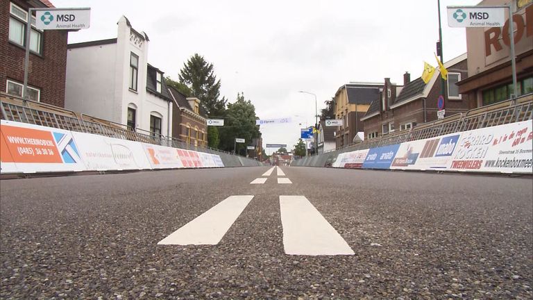 Het parcours is er helemaal klaar voor (foto: Omroep Brabant).