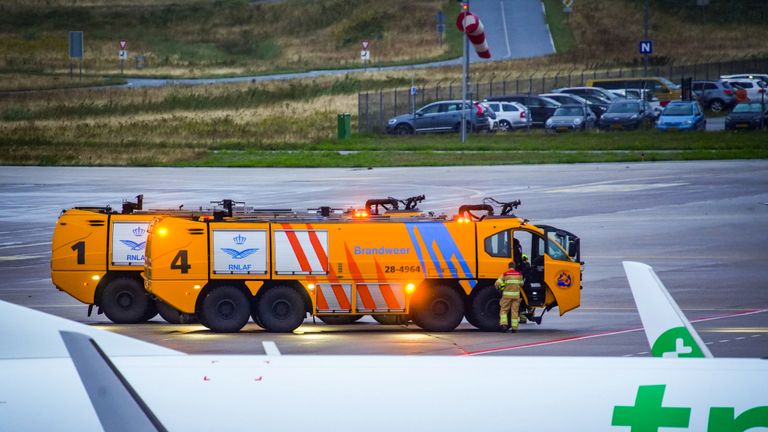 De luchthavenbrandweer (foto: SQ Vision / Sem van Rijssel).
