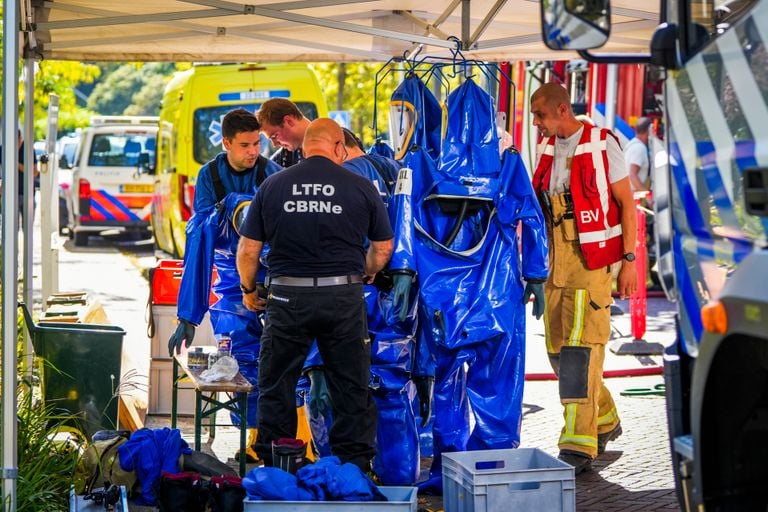 De ontsmettingswasstraat (foto: SQ Vision).