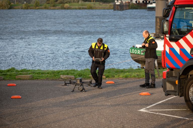 Er werden ook drones ingezet (foto: Christian Traets/SQ Vision).