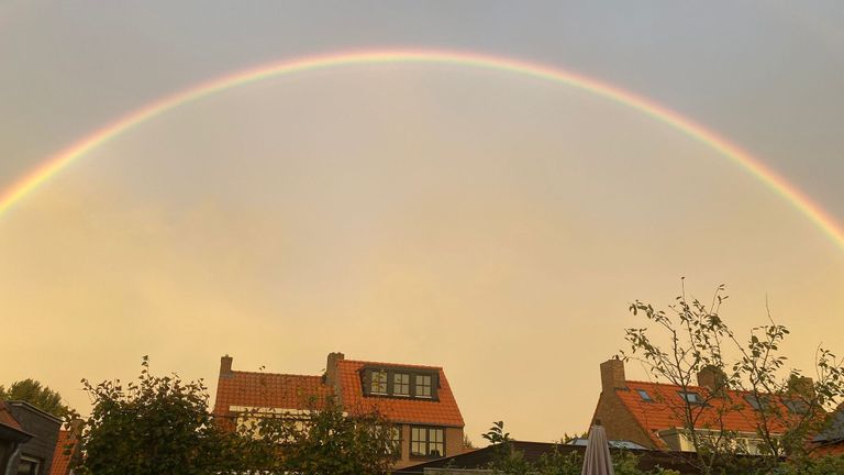 Regenboog in Boxtel (foto: Luuk Hendriks).